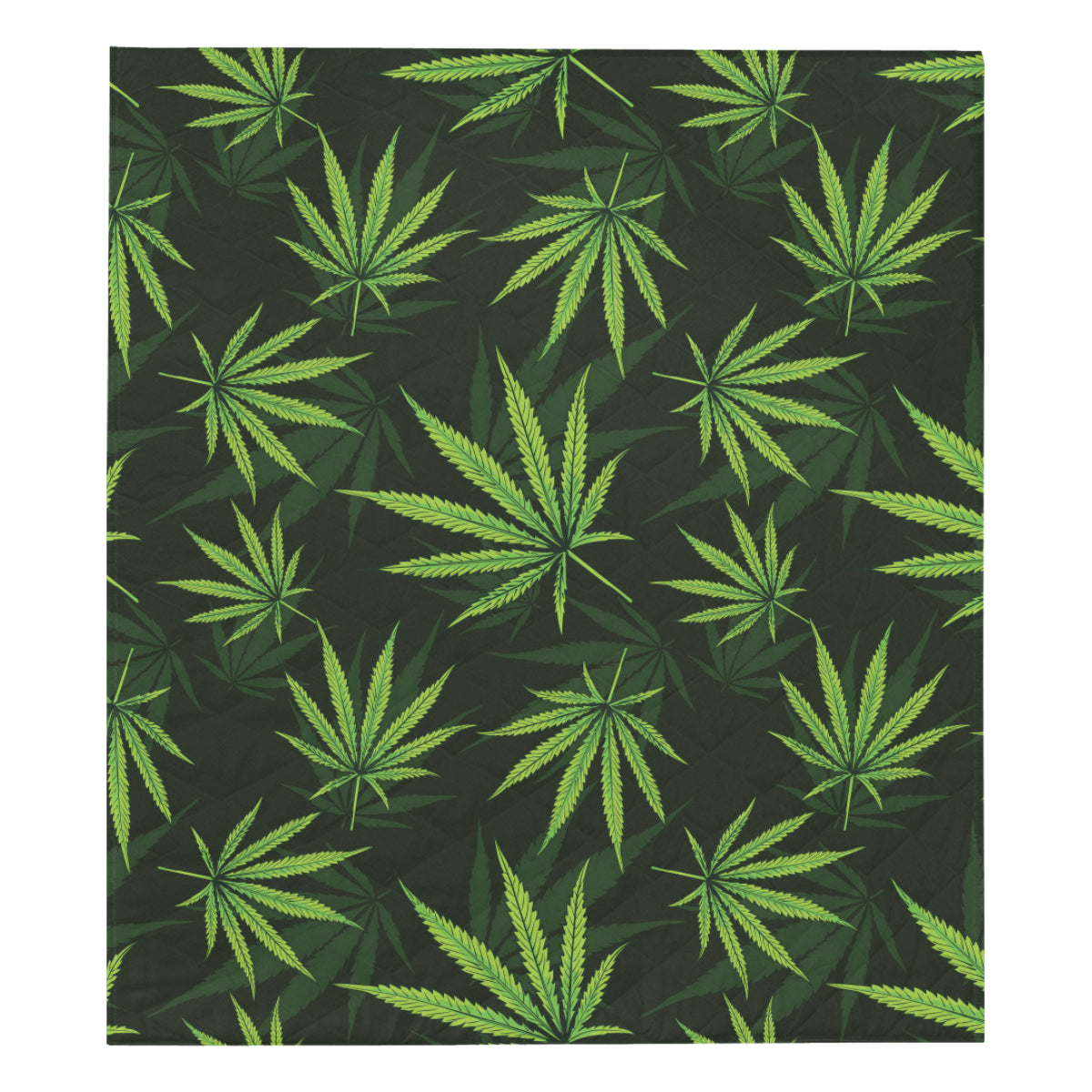 Pot Leaf Pattern Print Design A03 Premium Quilt