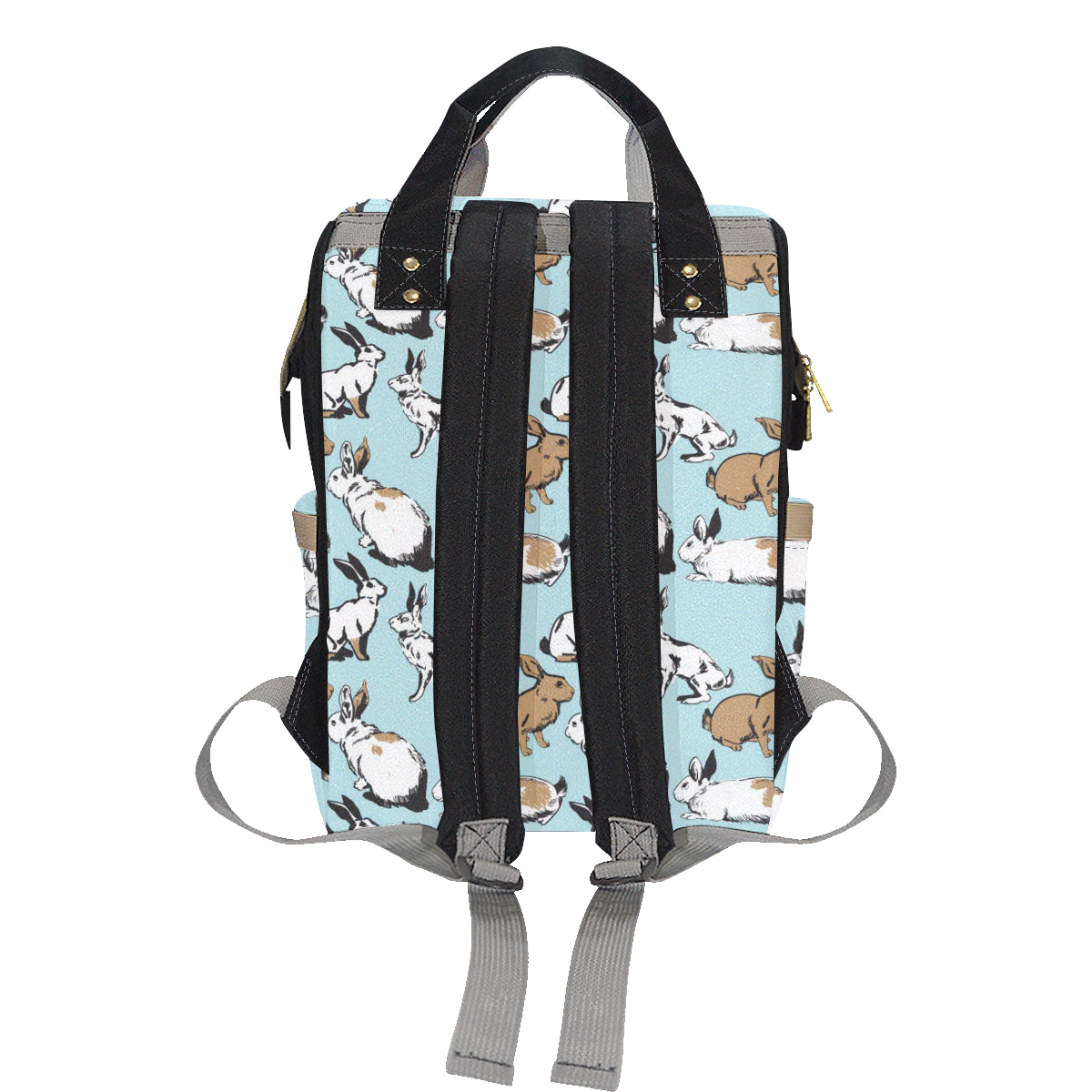 Rabbit Pattern Print Design RB018 Diaper Bag Backpack