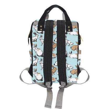Rabbit Pattern Print Design RB018 Diaper Bag Backpack