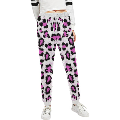 Leopard Pink Skin Print Unisex Sweatpants