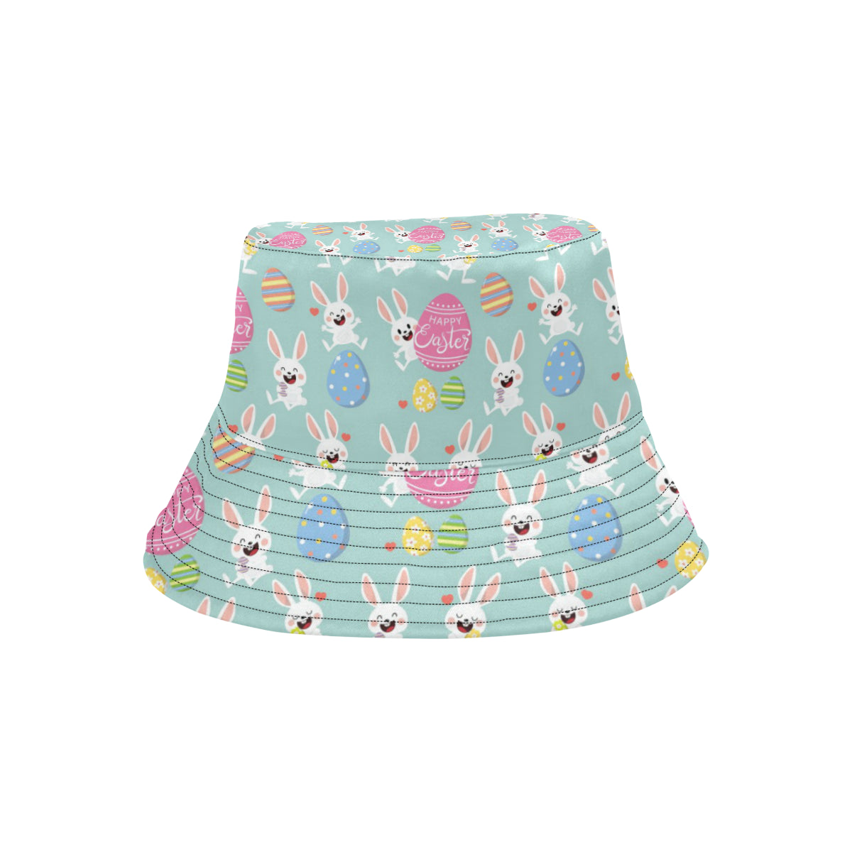 Easter Eggs Pattern Print Design RB014 Unisex Bucket Hat