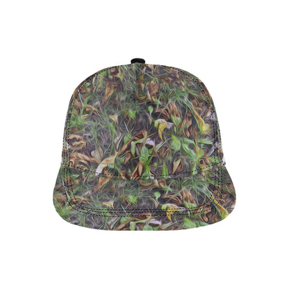 Camouflage Realistic Tree Print Snapback Cap