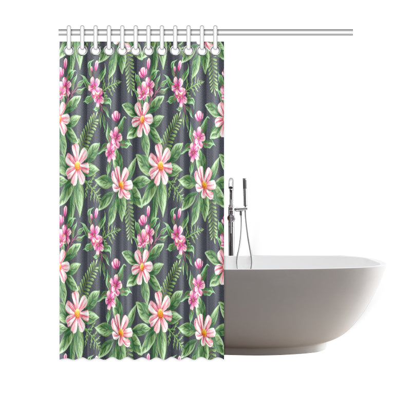 Summer Floral Pattern Print Design SF010 Shower Curtain