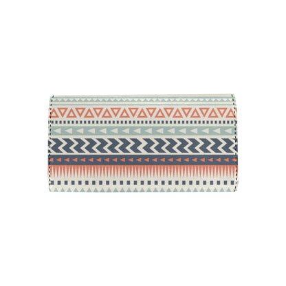 Tribal Aztec vintage pattern Women's Trifold Wallet