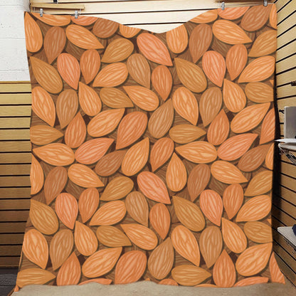 Almond Pattern Print Design 01 Premium Quilt