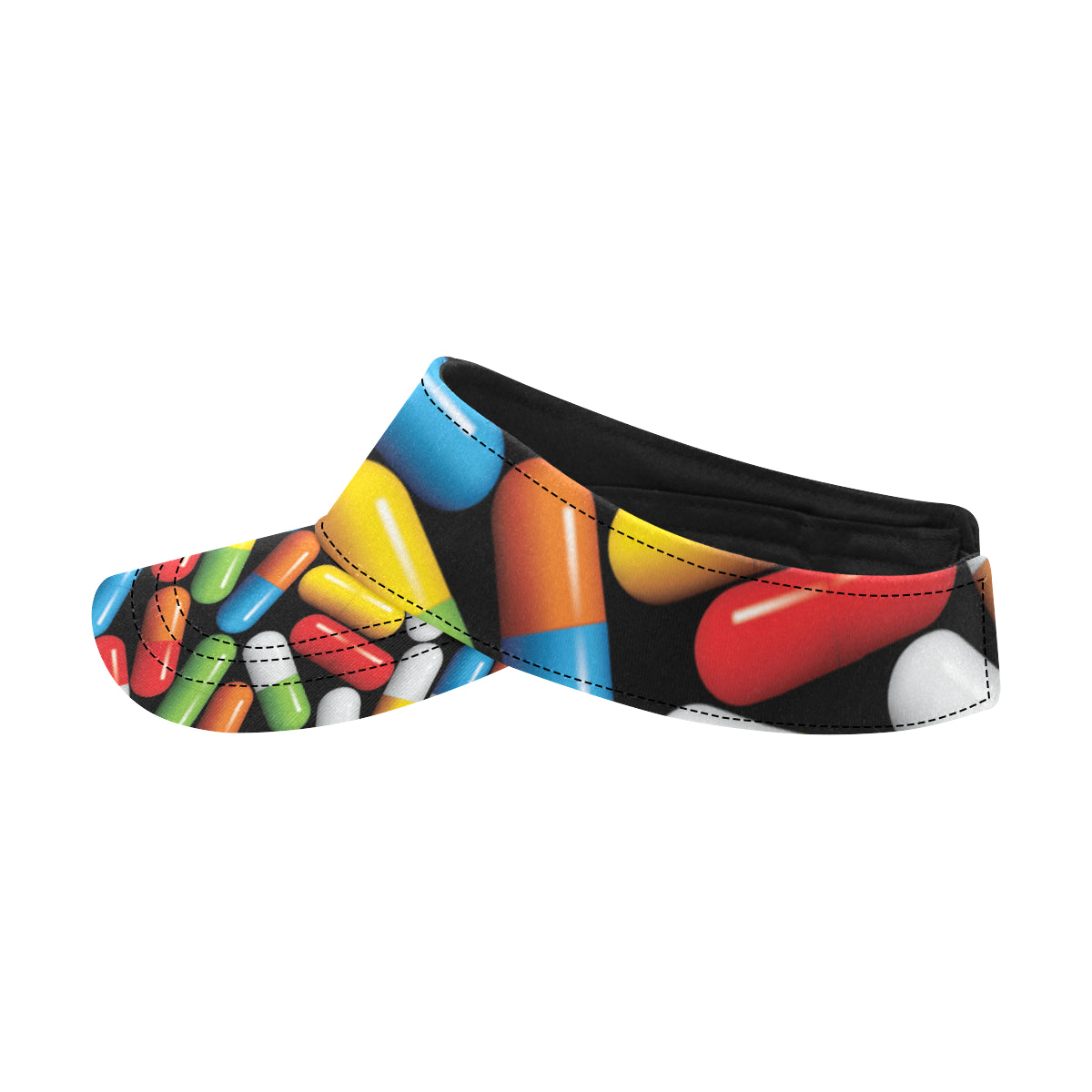 Pill Pattern Print Design A02 Unisex Sun Visor