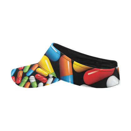 Pill Pattern Print Design A02 Unisex Sun Visor