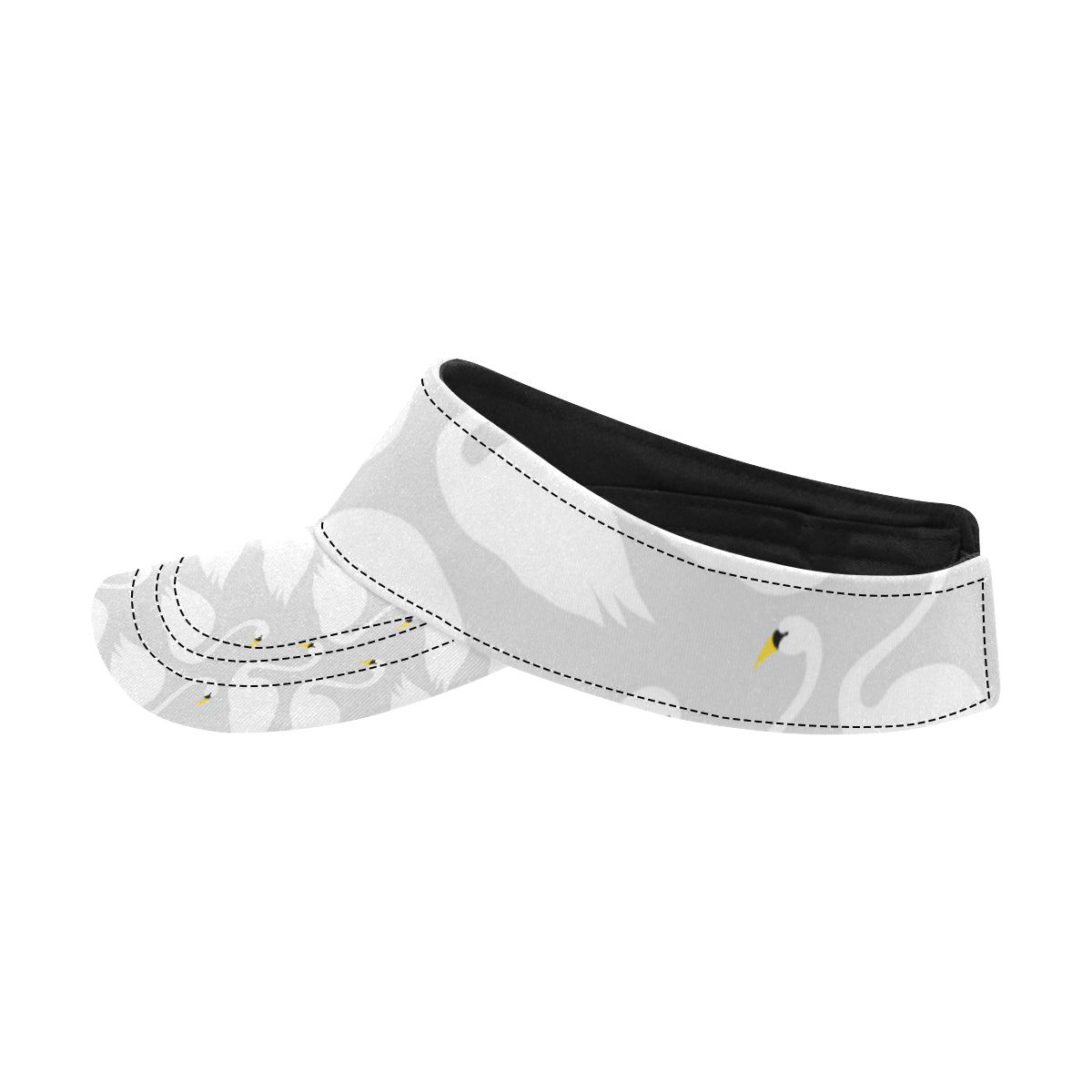 Swan Pattern Print Design 02 Unisex Sun Visor
