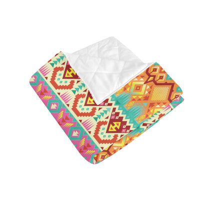Aztec Pattern Print Design 03 Premium Quilt
