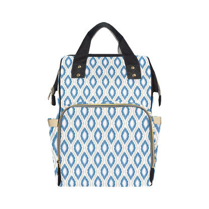 Ikat Pattern Print Design 02 Diaper Bag Backpack