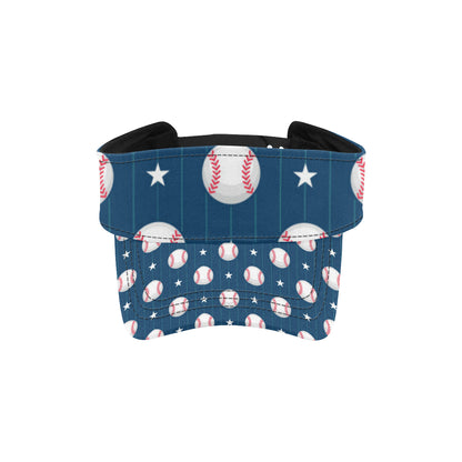 Baseball Star Print Pattern Unisex Sun Visor