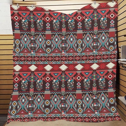 Tribal Aztec Indians native american Premium Quilt