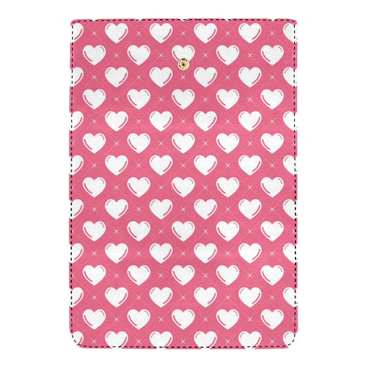 Heart Pattern Print Design HE07 Women's Trifold Wallet