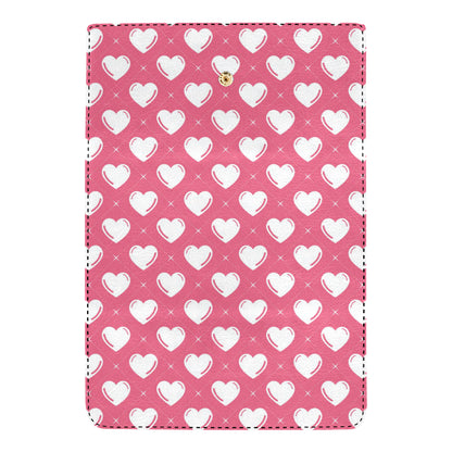 Heart Pattern Print Design HE07 Women's Trifold Wallet