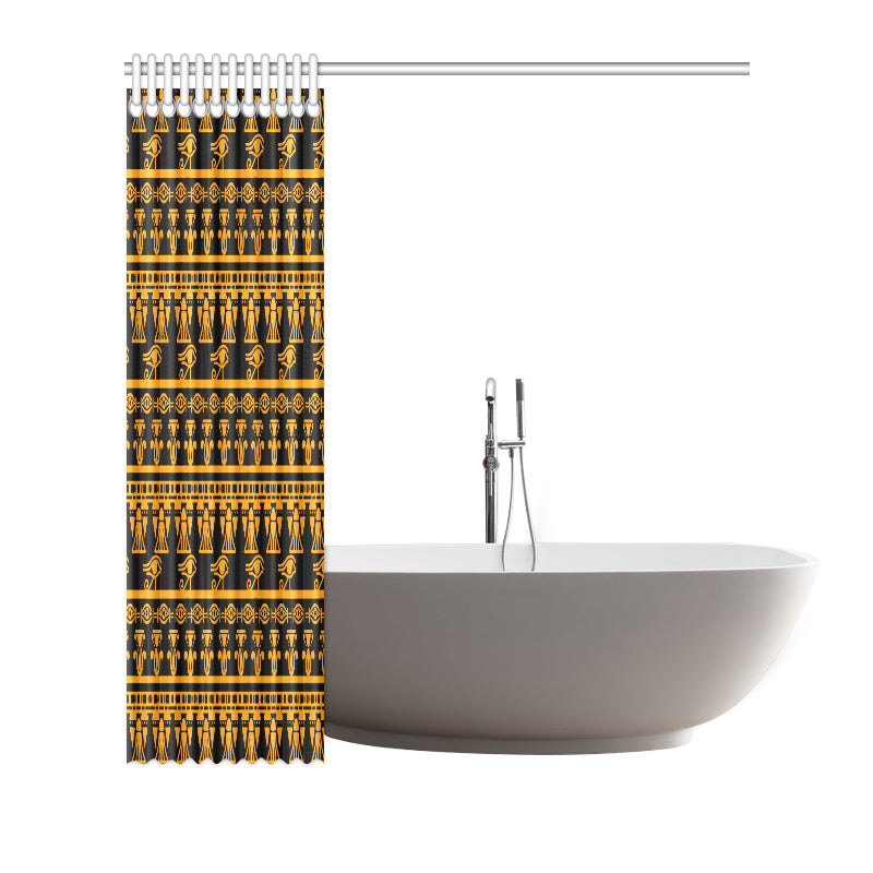 Eye of Horus Tribal Egypt Pattern Shower Curtain