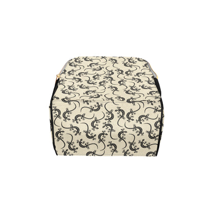 lizard Pattern Print Design 02 Diaper Bag Backpack