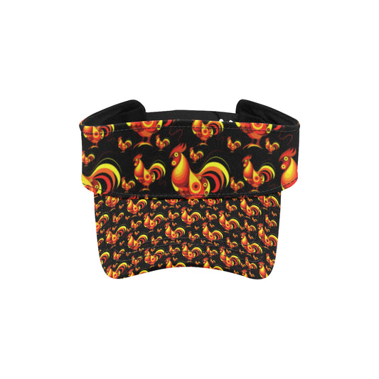 Rooster Print Themed Unisex Sun Visor