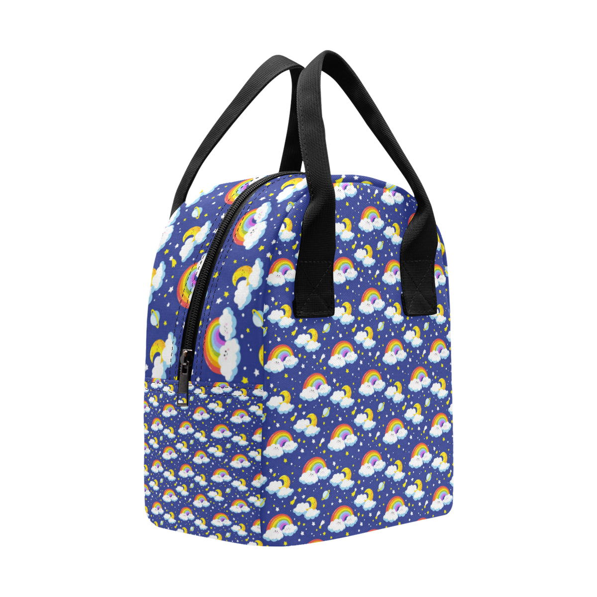 Rainbow Space Design Print Insulated Lunch Bag