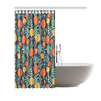 Marigold Pattern Print Design MR01 Shower Curtain