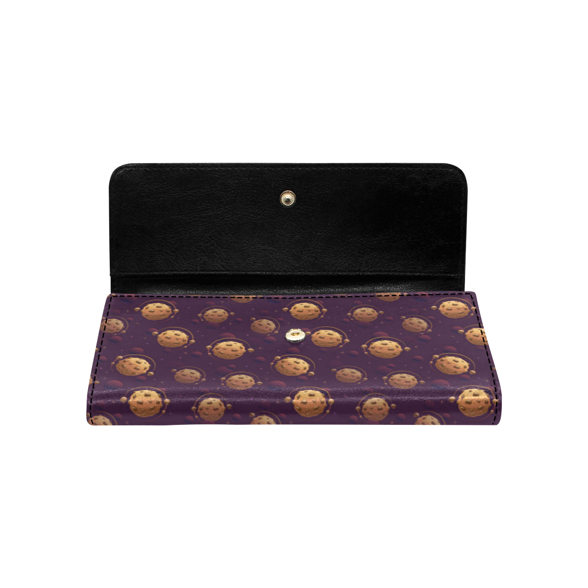 Cookie Pattern Print Design 03 Women's Trifold Wallet