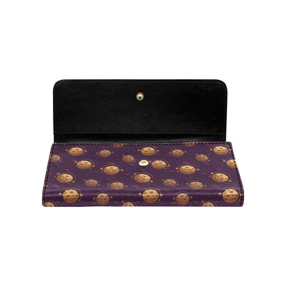 Cookie Pattern Print Design 03 Women's Trifold Wallet
