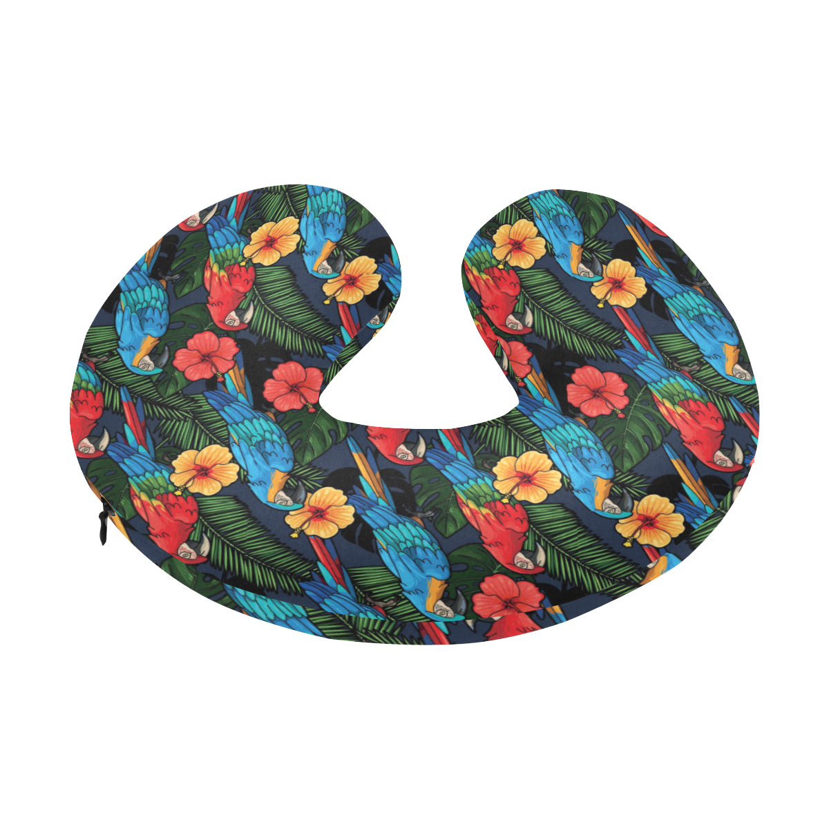 Parrot Pattern Print Design A01 U-Shaped Travel Neck Pillow