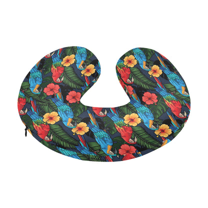 Parrot Pattern Print Design A01 U-Shaped Travel Neck Pillow
