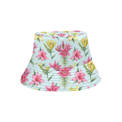 Lily Pattern Print Design LY010 Unisex Bucket Hat