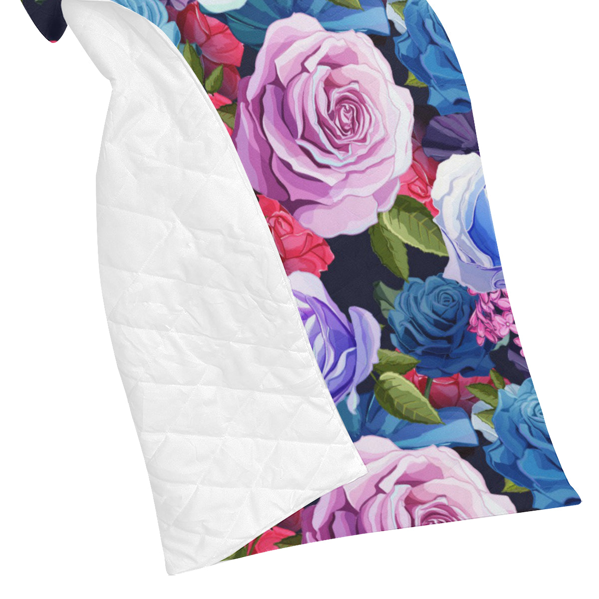 Rose Pattern Print Design RO09 Premium Quilt