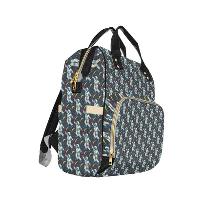 Astronaut Pattern Print Design 04 Diaper Bag Backpack