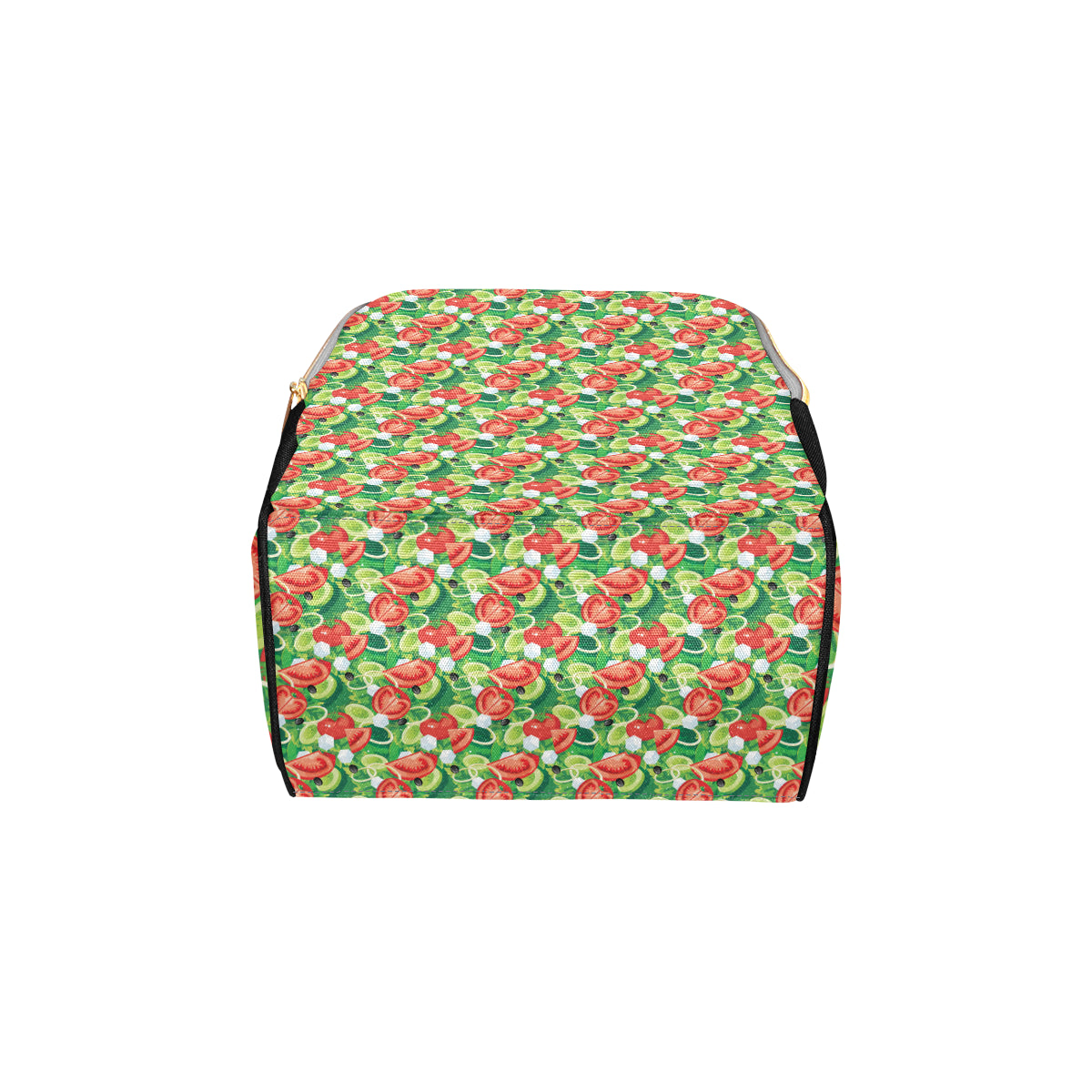 Vegan Salad Themed Design Print Diaper Bag Backpack