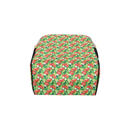 Vegan Salad Themed Design Print Diaper Bag Backpack