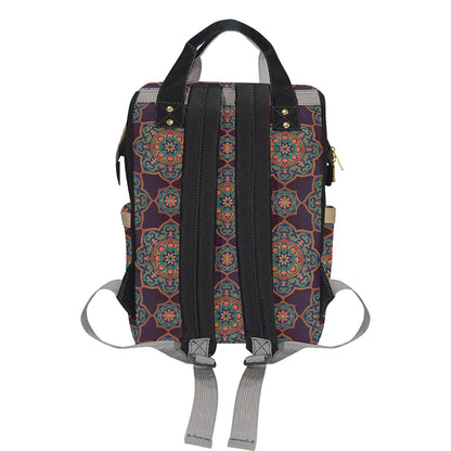 Medallion Pattern Print Design 03 Diaper Bag Backpack