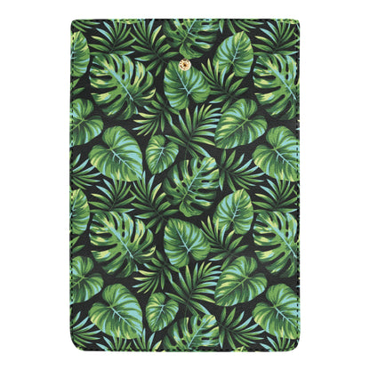 Palm Leaves Pattern Print Design PL013 Women's Trifold Wallet