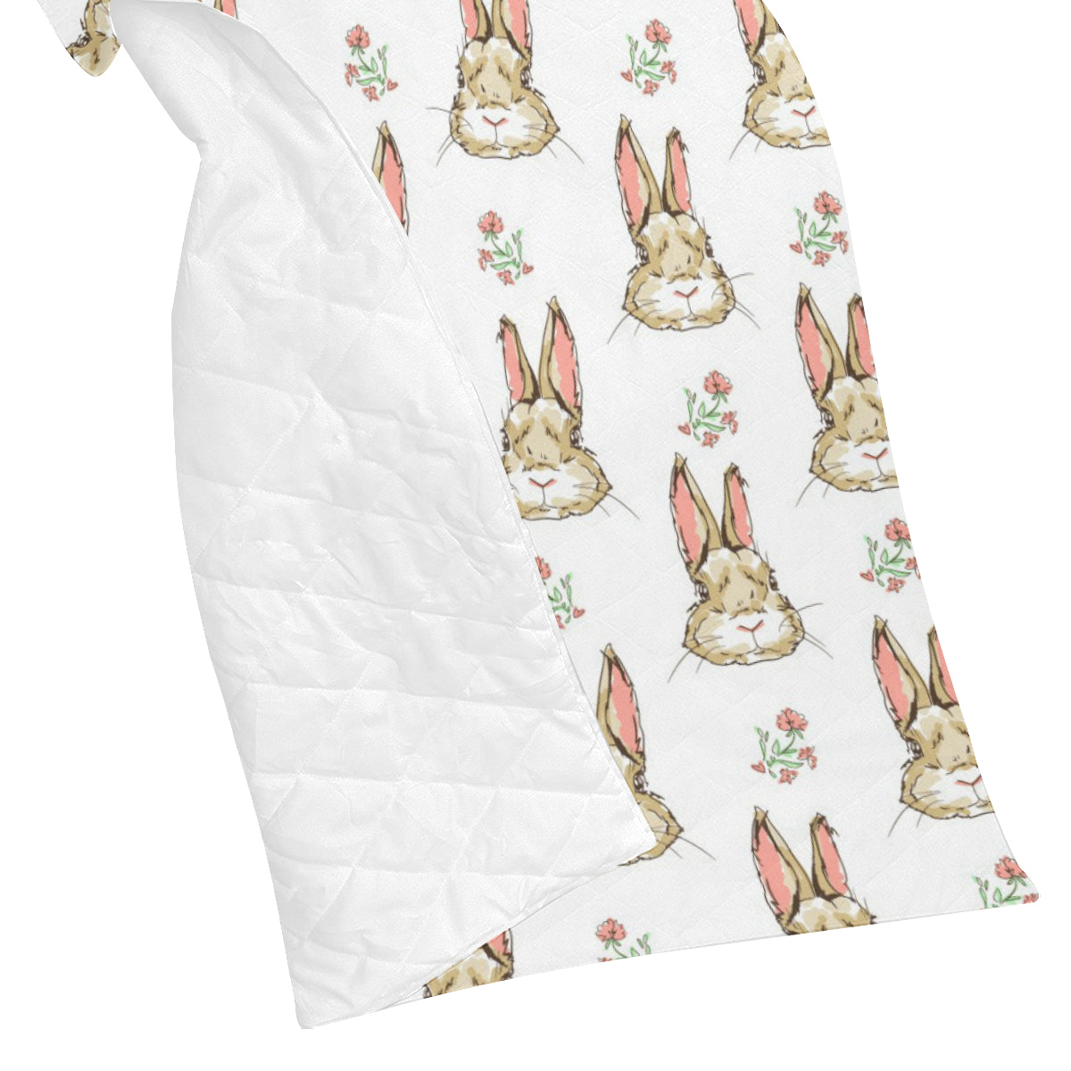 Rabbit Pattern Print Design RB09 Premium Quilt