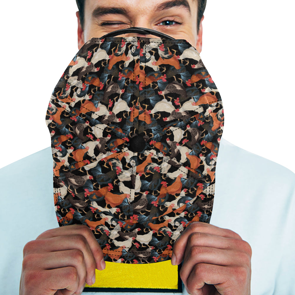 Chicken Print Pattern Snapback Cap