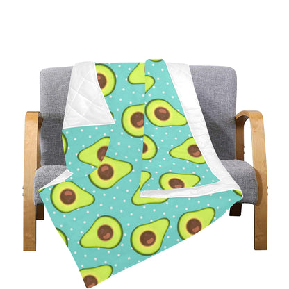 Avocado Pattern Print Design AC012 Premium Quilt