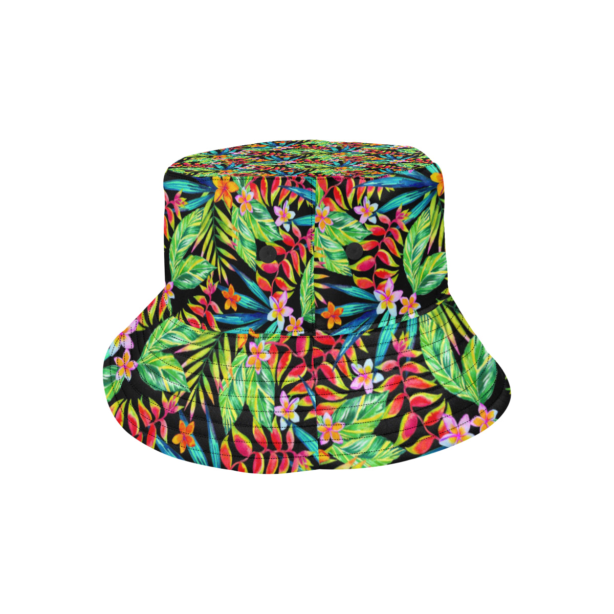 Heliconia Pattern Print Design HL09 Unisex Bucket Hat