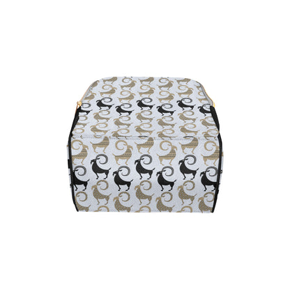 Goat Pattern Print Design 03 Diaper Bag Backpack