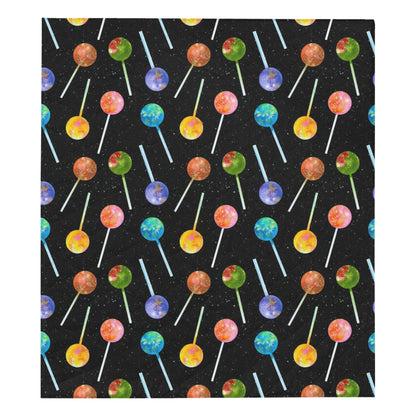 Lollipop Pattern Print Design LL04 Premium Quilt