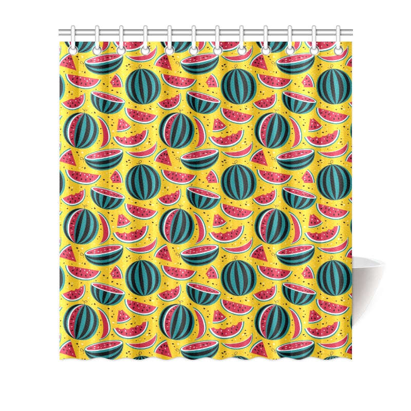 Watermelon Pattern Print Design WM02 Shower Curtain