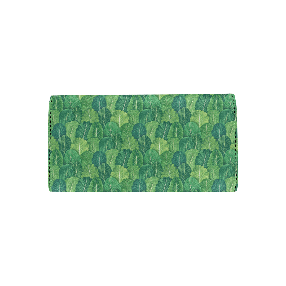 Cabbage Pattern Print Design 02 Women's Trifold Wallet