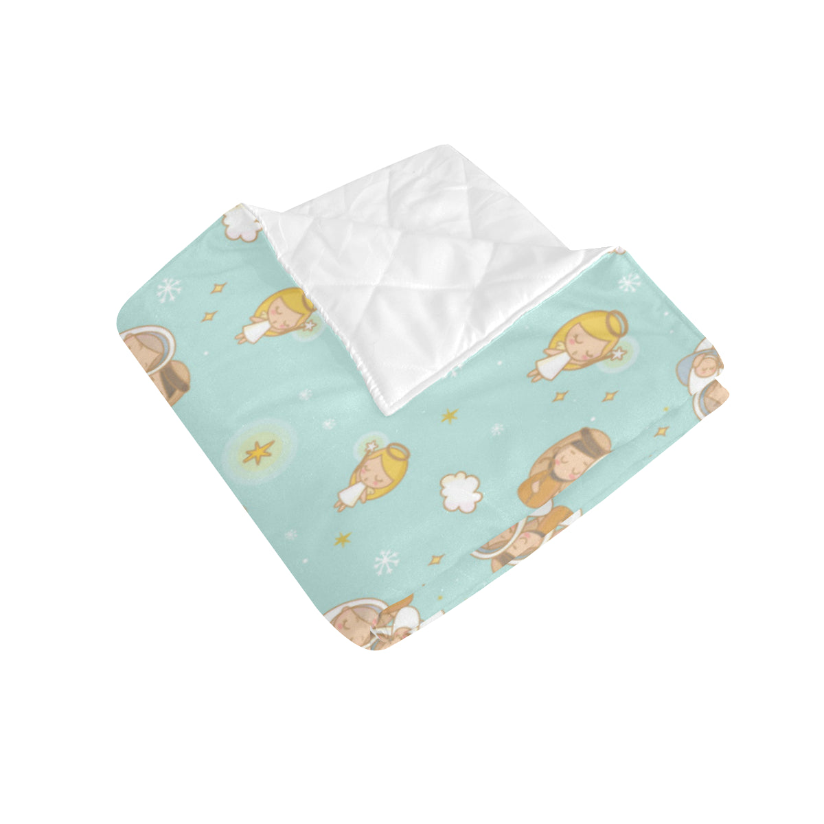 Christian Pattern Print Design 01 Premium Quilt