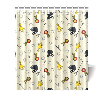 Equestrian Horseshoe Equipment Shower Curtain