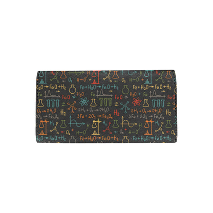 Chemical Pattern Print Design 03 Women's Trifold Wallet
