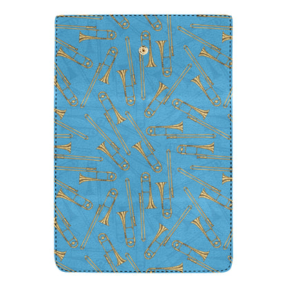 Trombone Pattern Print Design 01 Women's Trifold Wallet