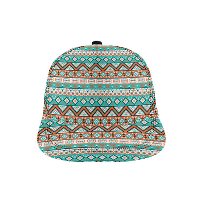 Navajo Style Print Pattern Snapback Cap