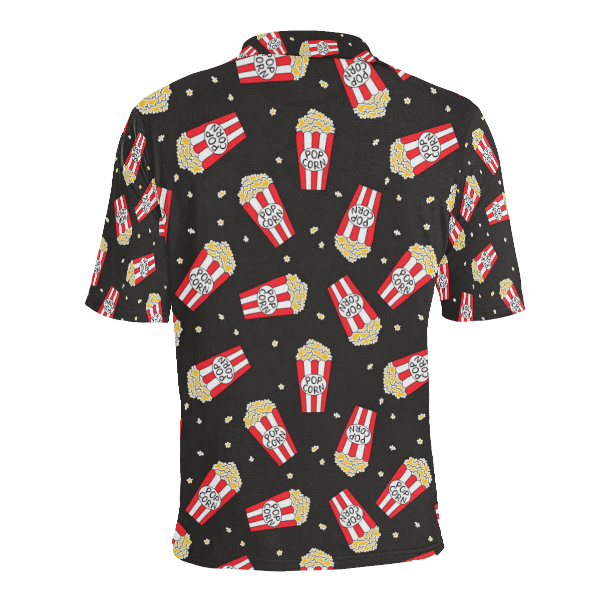 Popcorn Pattern Print Design A01 Men Polo Shirt