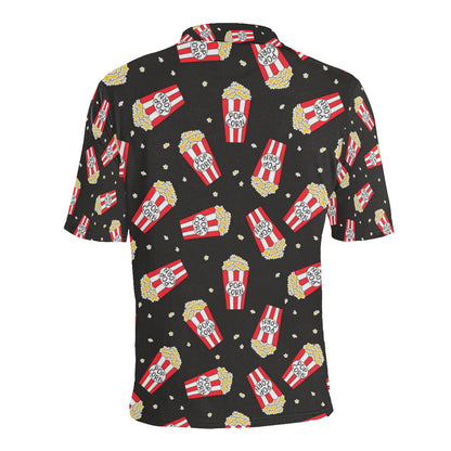 Popcorn Pattern Print Design A01 Men Polo Shirt