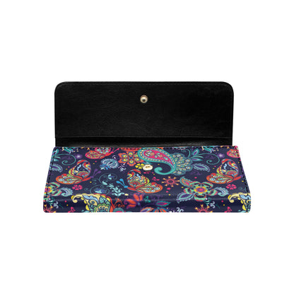 Paisley Boho Pattern Print Design A06 Women's Trifold Wallet
